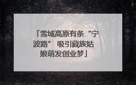 雪域高原有条“宁波路” 吸引藏族姑娘萌发创业梦