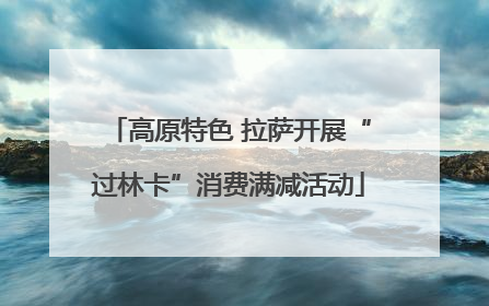 高原特色 拉萨开展“过林卡”消费满减活动