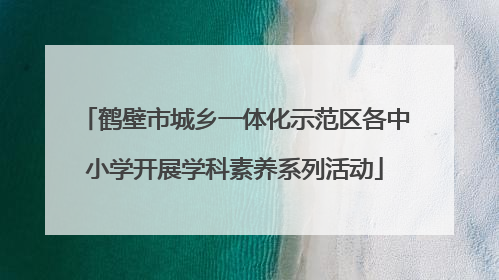 鹤壁市城乡一体化示范区各中小学开展学科素养系列活动