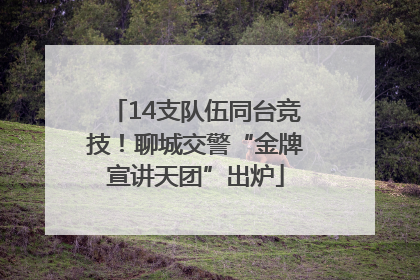 14支队伍同台竞技！聊城交警“金牌宣讲天团”出炉