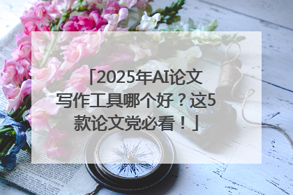 2025年AI论文写作工具哪个好？这5款论文党必看！