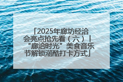 2025年廊坊经洽会亮点抢先看（六）丨“廊洽时光”美食音乐节解锁潮酷打卡方式