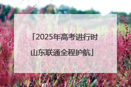 2025年高考进行时 山东联通全程护航