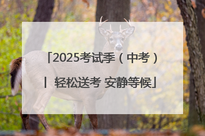 2025考试季（中考）丨 轻松送考 安静等候