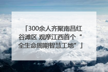 300余人齐聚南昌红谷滩区 观摩江西首个“全生命周期智慧工地”