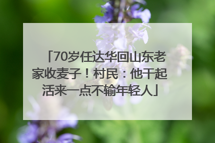 70岁任达华回山东老家收麦子！村民：他干起活来一点不输年轻人